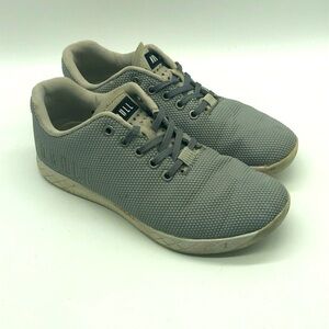 NoBull Shoes Women's 9 Gray Lace Up Gym Crossfit Athletic Training Sneakers